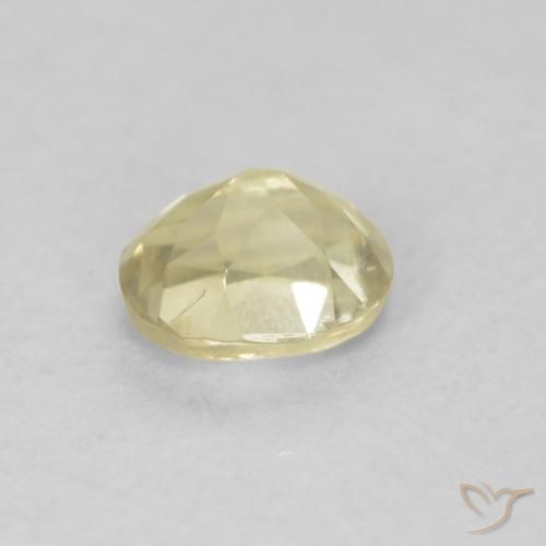 Color-Change Diaspore Gemstone in 5 x 4 mm (calibrated) Size for Sale, Color-Change Diaspore Stone in Light Yellow Color