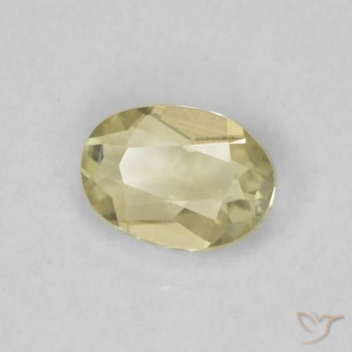 0.33 ct Yellow Color-Change Diaspore Stone, Natural Color-Change Diaspore in Oval Facet Shape for Sale