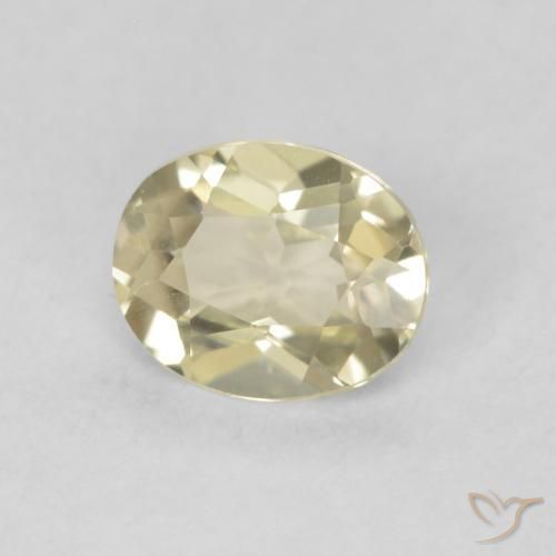 0.47 ct Yellow Color-Change Diaspore Stone, Natural Color-Change Diaspore in Oval Facet Shape for Sale