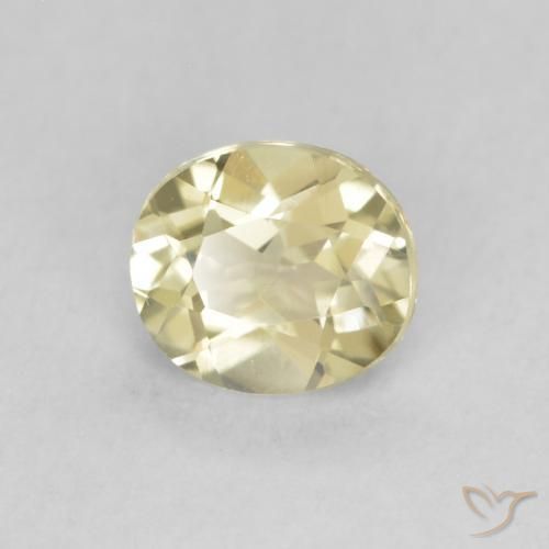 0.45 ct Yellow Color-Change Diaspore Stone, Natural Color-Change Diaspore in Oval Facet Shape for Sale
