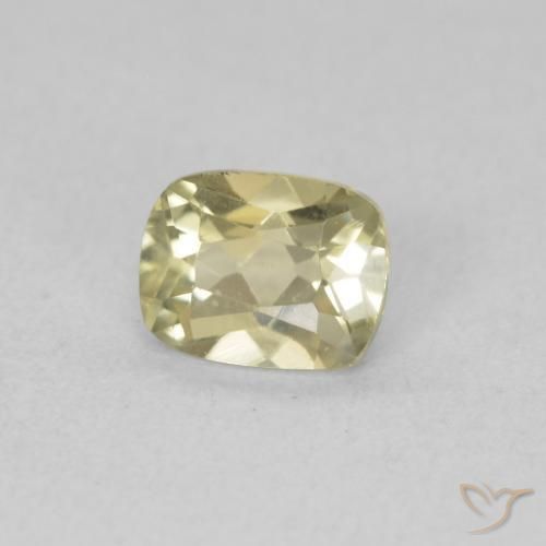 0.81 ct Yellow Color-Change Diaspore Stone, Natural Color-Change Diaspore in Cushion-Cut Shape for Sale