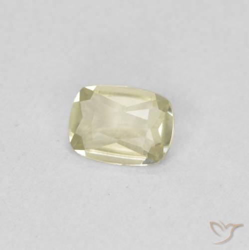 0.45 ct Yellow Color-Change Diaspore Stone, Natural Color-Change Diaspore in Cushion-Cut Shape for Sale