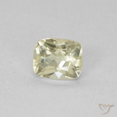 0.82 ct Yellow Color-Change Diaspore Stone, Natural Color-Change Diaspore in Cushion-Cut Shape for Sale