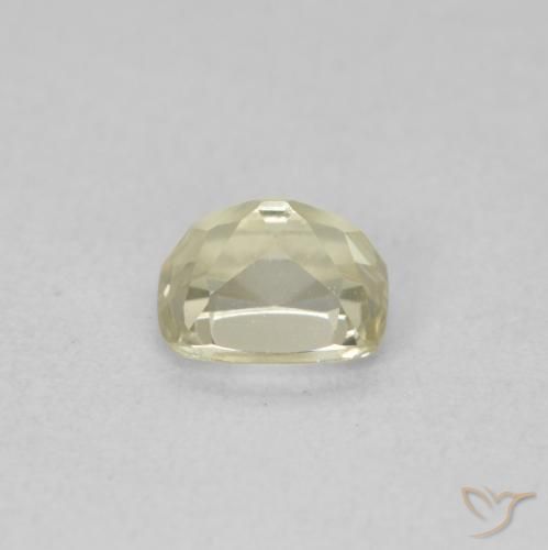 Color-Change Diaspore Gemstone in 5.7 x 4.7 mm Size for Sale, Color-Change Diaspore Stone in Light Yellow Color