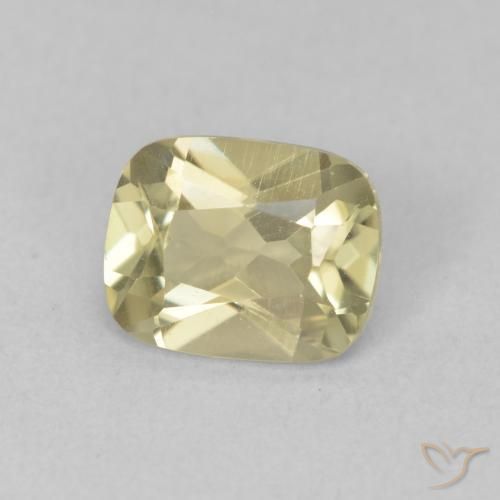 1.23 ct Yellow Color-Change Diaspore Stone, Natural Color-Change Diaspore in Cushion-Cut Shape for Sale