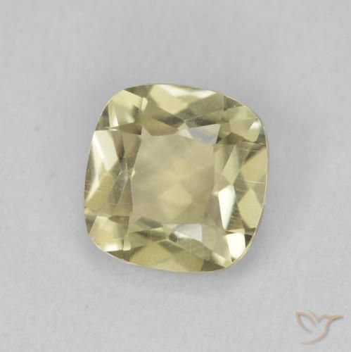 1.36 ct Yellow Color-Change Diaspore Stone, Natural Color-Change Diaspore in Cushion-Cut Shape for Sale