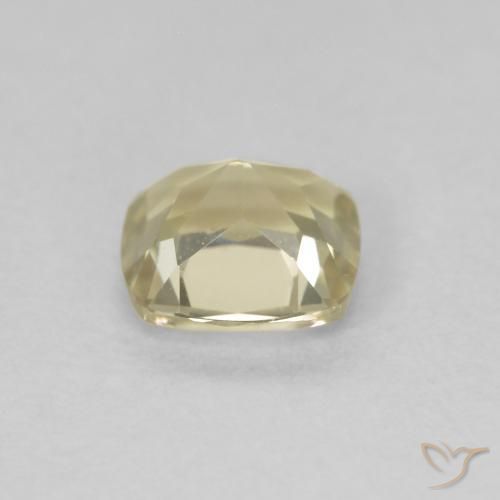 Color-Change Diaspore Gemstone in 5.2 x 5.1 mm Size for Sale, Color-Change Diaspore Stone in Light Yellow Color