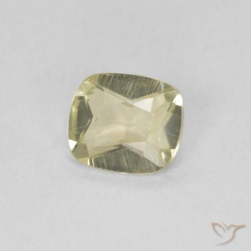 0.44 ct Yellow Color-Change Diaspore Stone, Natural Color-Change Diaspore in Cushion-Cut Shape for Sale