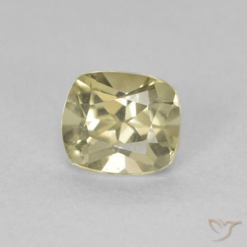 0.60 ct Yellow Color-Change Diaspore Stone, Natural Color-Change Diaspore in Cushion-Cut Shape for Sale