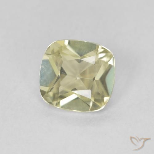 0.57 ct Yellow Color-Change Diaspore Stone, Natural Color-Change Diaspore in Cushion-Cut Shape for Sale