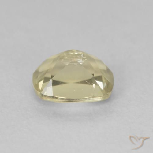 Color-Change Diaspore Gemstone in 5.8 x 4.7 mm Size for Sale, Color-Change Diaspore Stone in Light Yellow Color