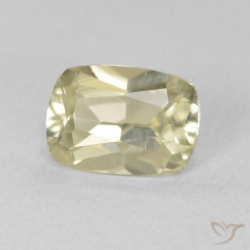 0.85 ct Yellow Color-Change Diaspore Stone, Natural Color-Change Diaspore in Cushion-Cut Shape for Sale