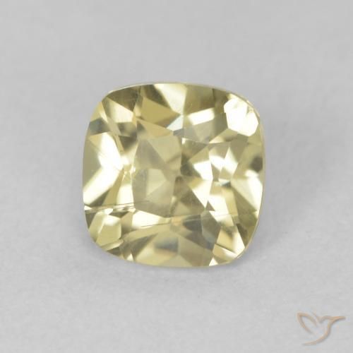 0.87 ct Yellow Color-Change Diaspore Stone, Natural Color-Change Diaspore in Cushion-Cut Shape for Sale