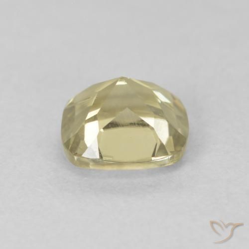 Color-Change Diaspore Gemstone in 5.7 x 5.6 mm Size for Sale, Color-Change Diaspore Stone in Light Yellow Color