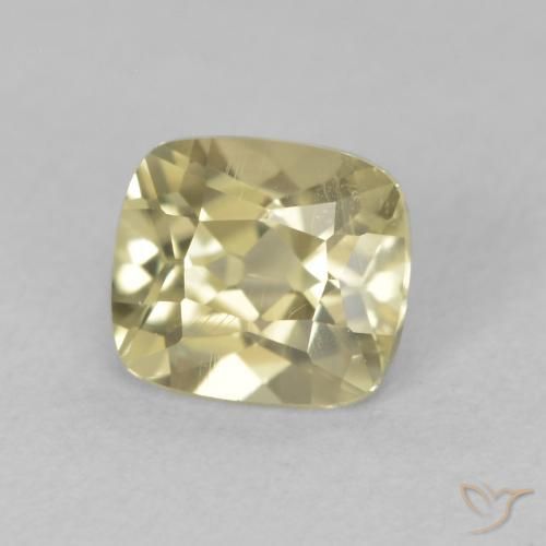 0.86 ct Yellow Color-Change Diaspore Stone, Natural Color-Change Diaspore in Cushion-Cut Shape for Sale