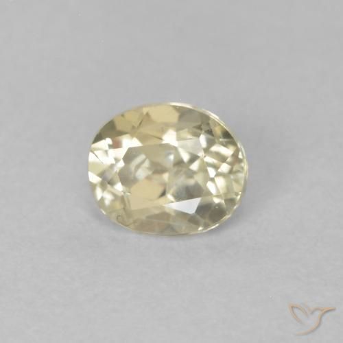 0.33 ct Yellow Color-Change Diaspore Stone, Natural Color-Change Diaspore in Oval Facet Shape for Sale