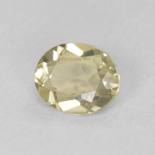 0.41 ct Yellow Color-Change Diaspore Stone, Natural Color-Change Diaspore in Oval Facet Shape for Sale