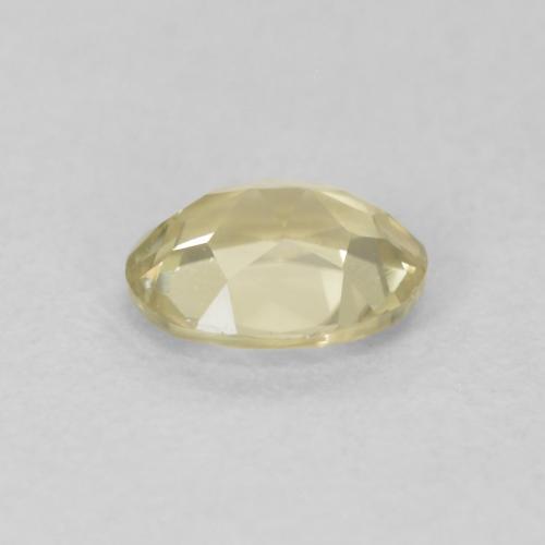 Color-Change Diaspore Gemstone in 5.2 x 4.3 mm Size for Sale, Color-Change Diaspore Stone in Very Light Yellow Color