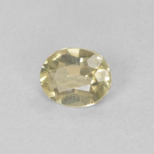 0.29 ct Yellow Color-Change Diaspore Stone, Natural Color-Change Diaspore in Oval Facet Shape for Sale