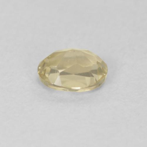 Color-Change Diaspore Gemstone in 4.4 x 3.6 mm Size for Sale, Color-Change Diaspore Stone in Very Light Yellow Color