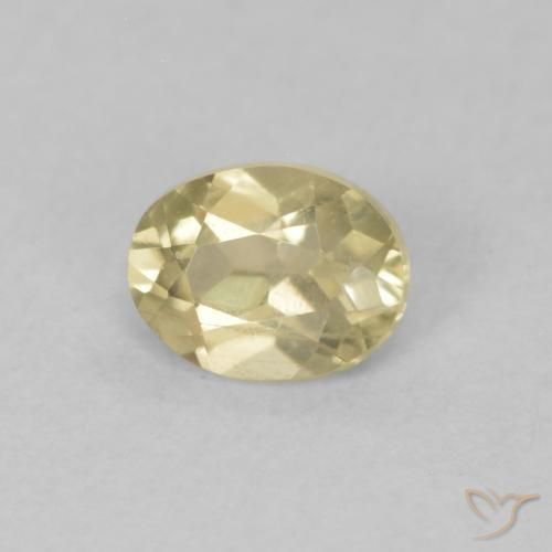 0.36 ct Yellow Color-Change Diaspore Stone, Natural Color-Change Diaspore in Oval Facet Shape for Sale
