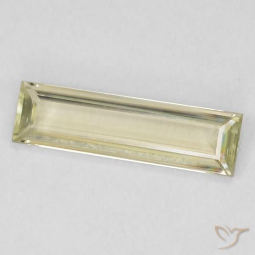 0.93 ct Yellow Color-Change Diaspore Stone, Natural Color-Change Diaspore in Baguette Facet Shape for Sale