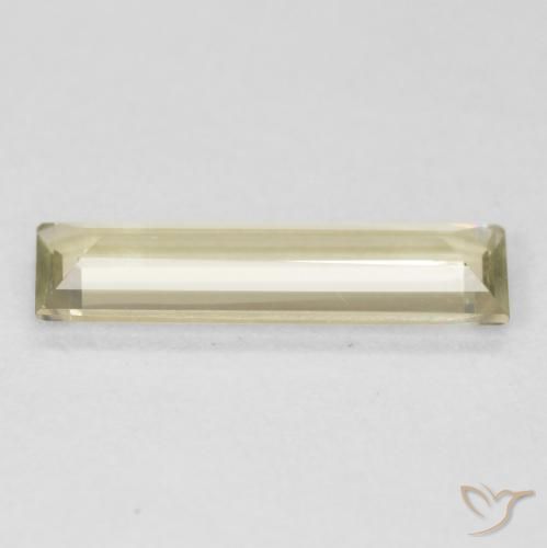 Color-Change Diaspore Gemstone in 12.3 x 3.5 mm Size for Sale, Color-Change Diaspore Stone in Light Yellow Color