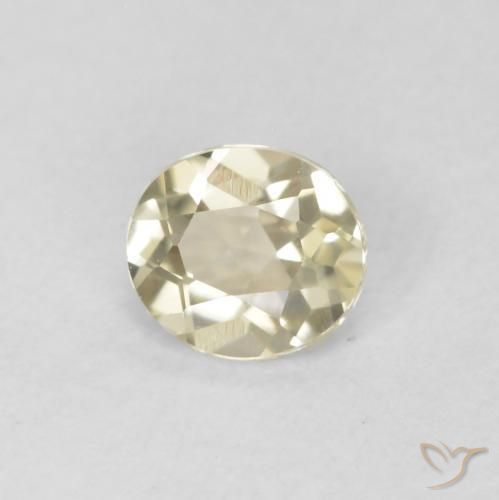 0.34 ct Yellow Color-Change Diaspore Stone, Natural Color-Change Diaspore in Oval Facet Shape for Sale