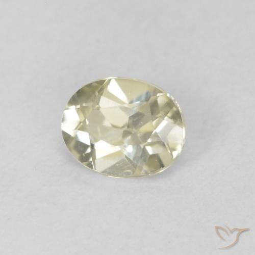 0.32 ct Yellow Color-Change Diaspore Stone, Natural Color-Change Diaspore in Oval Facet Shape for Sale