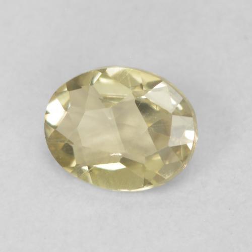 0.38 ct Yellow Color-Change Diaspore Stone, Natural Color-Change Diaspore in Oval Facet Shape for Sale