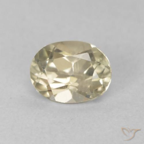 0.53 ct Yellow Color-Change Diaspore Stone, Natural Color-Change Diaspore in Oval Facet Shape for Sale