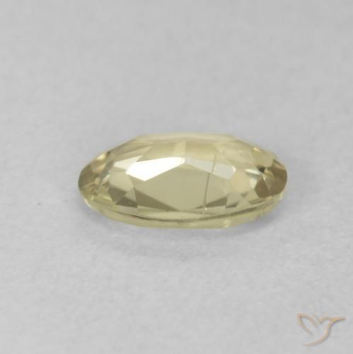 Color-Change Diaspore Gemstone in 5.6 x 4 mm Size for Sale, Color-Change Diaspore Stone in Light Yellow Color