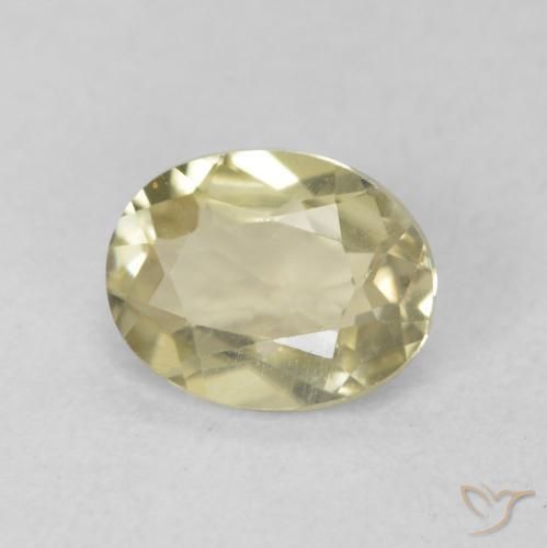 0.51 ct Yellow Color-Change Diaspore Stone, Natural Color-Change Diaspore in Oval Facet Shape for Sale