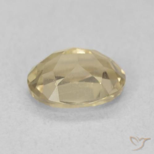 Color-Change Diaspore Gemstone in 6 x 4.7 mm Size for Sale, Color-Change Diaspore Stone in Warm Yellow Color