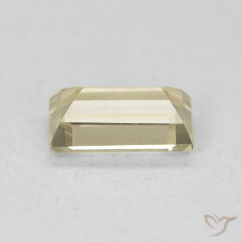 Color-Change Diaspore Gemstone in 7 x 4.3 mm Size for Sale, Color-Change Diaspore Stone in Light Yellow Color