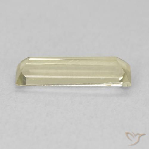 Color-Change Diaspore Gemstone in 9.2 x 2.7 mm Size for Sale, Color-Change Diaspore Stone in Light Yellow Color