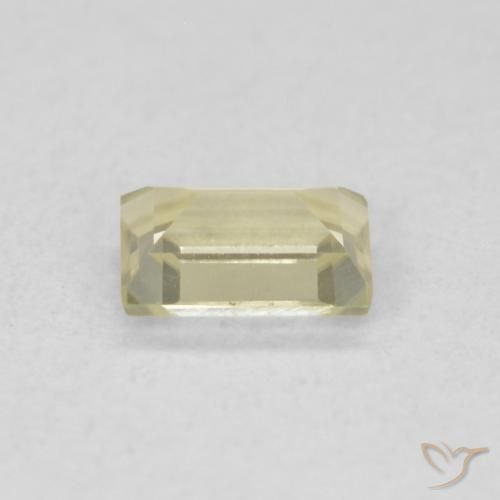 Color-Change Diaspore Gemstone in 5.3 x 3.8 mm Size for Sale, Color-Change Diaspore Stone in Mellow Yellow Color