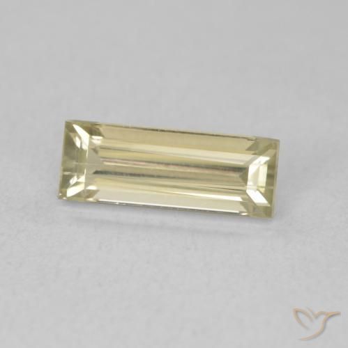 1.01 ct Yellow Color-Change Diaspore Stone, Natural Color-Change Diaspore in Baguette Facet Shape for Sale