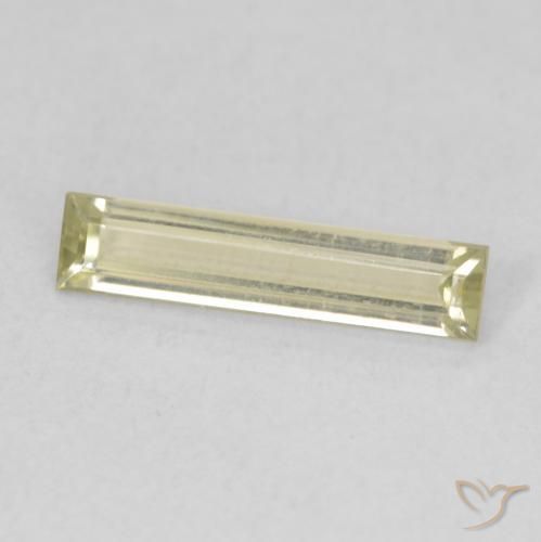 0.79 ct Yellow Color-Change Diaspore Stone, Natural Color-Change Diaspore in Baguette Facet Shape for Sale