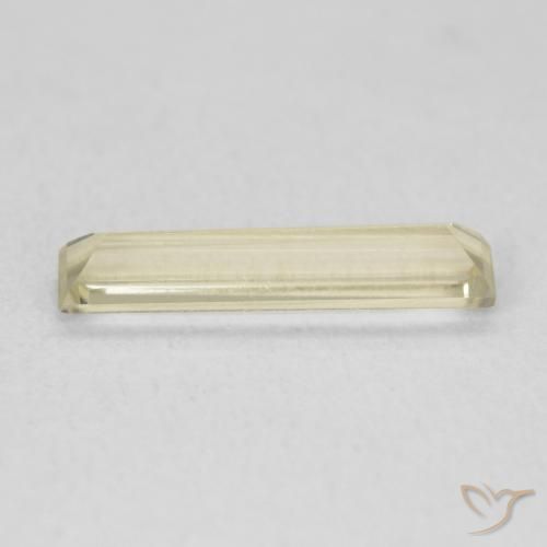 Color-Change Diaspore Gemstone in 11.9 x 2.7 mm Size for Sale, Color-Change Diaspore Stone in Light Yellow Color