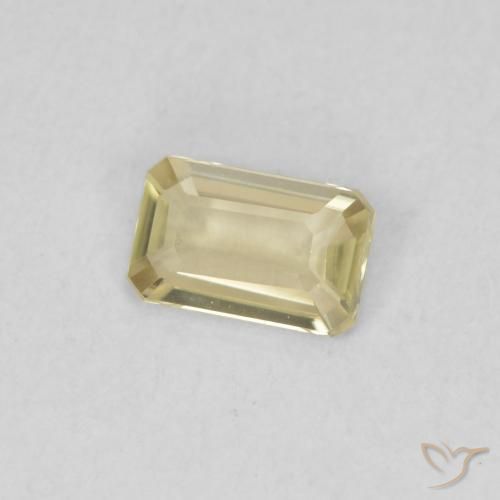 0.28 ct Yellow Color-Change Diaspore Stone, Natural Color-Change Diaspore in Octagon Step Cut Shape for Sale