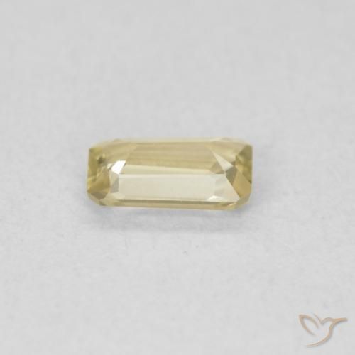 Color-Change Diaspore Gemstone in 5.1 x 3.2 mm Size for Sale, Color-Change Diaspore Stone in Light Yellow Color