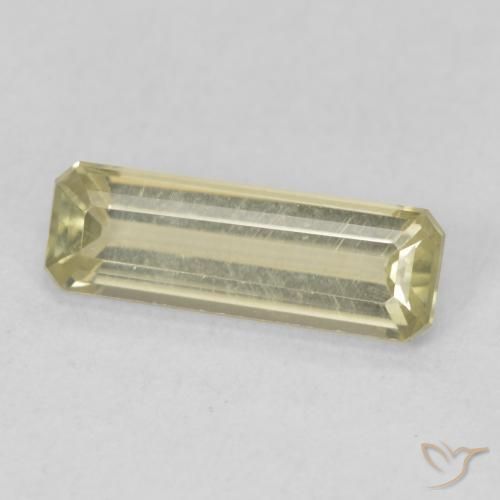 1.05 ct Yellow Color-Change Diaspore Stone, Natural Color-Change Diaspore in Octagon Step Cut Shape for Sale