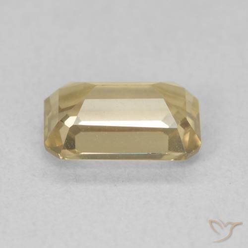 Color-Change Diaspore Gemstone in 7.4 x 4.9 mm Size for Sale, Color-Change Diaspore Stone in Golden Yellow Color