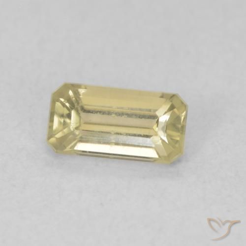 0.45 ct Yellow Color-Change Diaspore Stone, Natural Color-Change Diaspore in Octagon Step Cut Shape for Sale