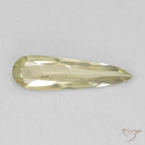 0.70 ct Yellow Color-Change Diaspore Stone, Natural Color-Change Diaspore in Pear Facet Shape for Sale