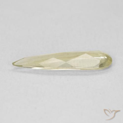 Color-Change Diaspore Gemstone in 13.1 x 3.8 mm Size for Sale, Color-Change Diaspore Stone in Light Yellow Color