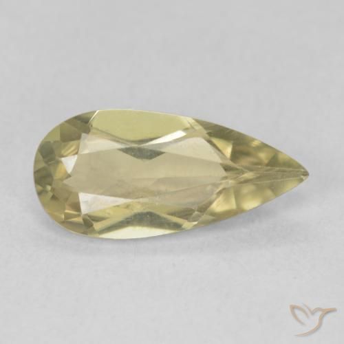 1.70 ct Yellow Color-Change Diaspore Stone, Natural Color-Change Diaspore in Pear Facet Shape for Sale