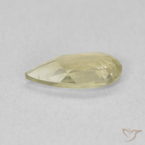 Color-Change Diaspore Gemstone in 8 x 4 mm Size for Sale, Color-Change Diaspore Stone in Light Yellow Color