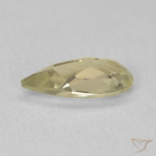 Color-Change Diaspore Gemstone in 8.6 x 4.2 mm Size for Sale, Color-Change Diaspore Stone in Light Yellow Color